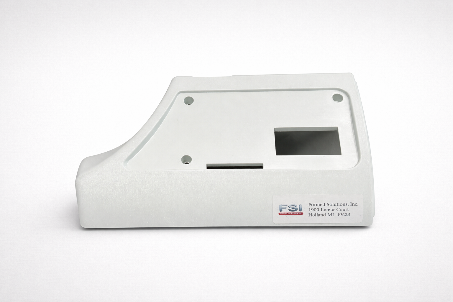 Pressure thermoforming part with crisp details
