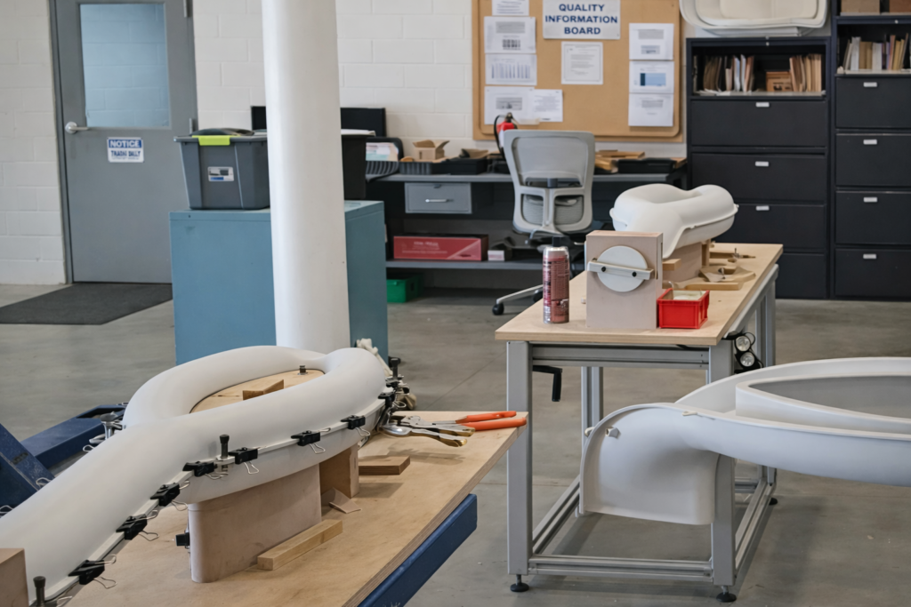 Two Thermoformed Ventilation Ducts